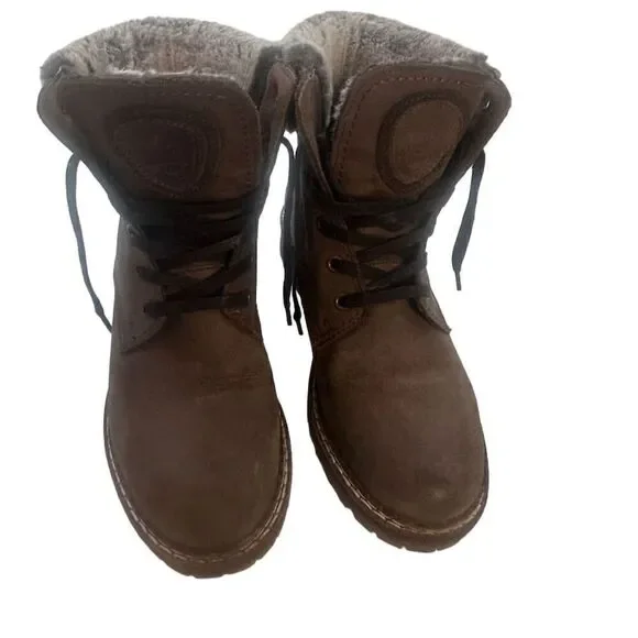 Pajar | Shoes | Pajar Womens Brown Suede Ankle Boots Faux  display picture 3